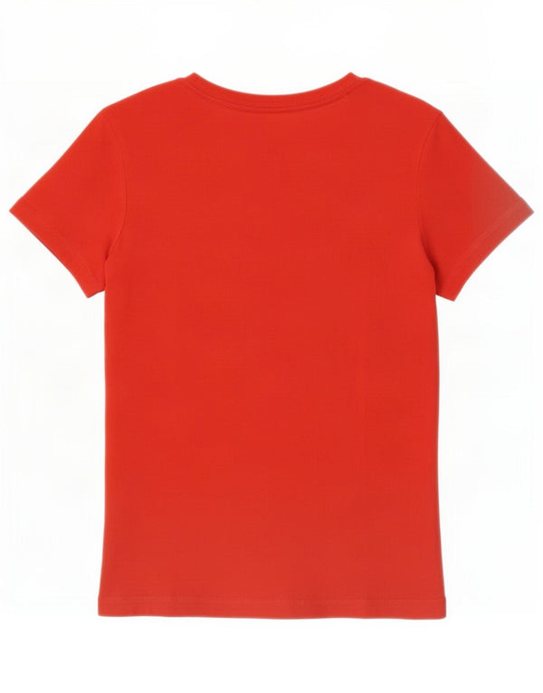 Adidas Camiseta gráfica para mujer Top UK 8 Small Red Cotton