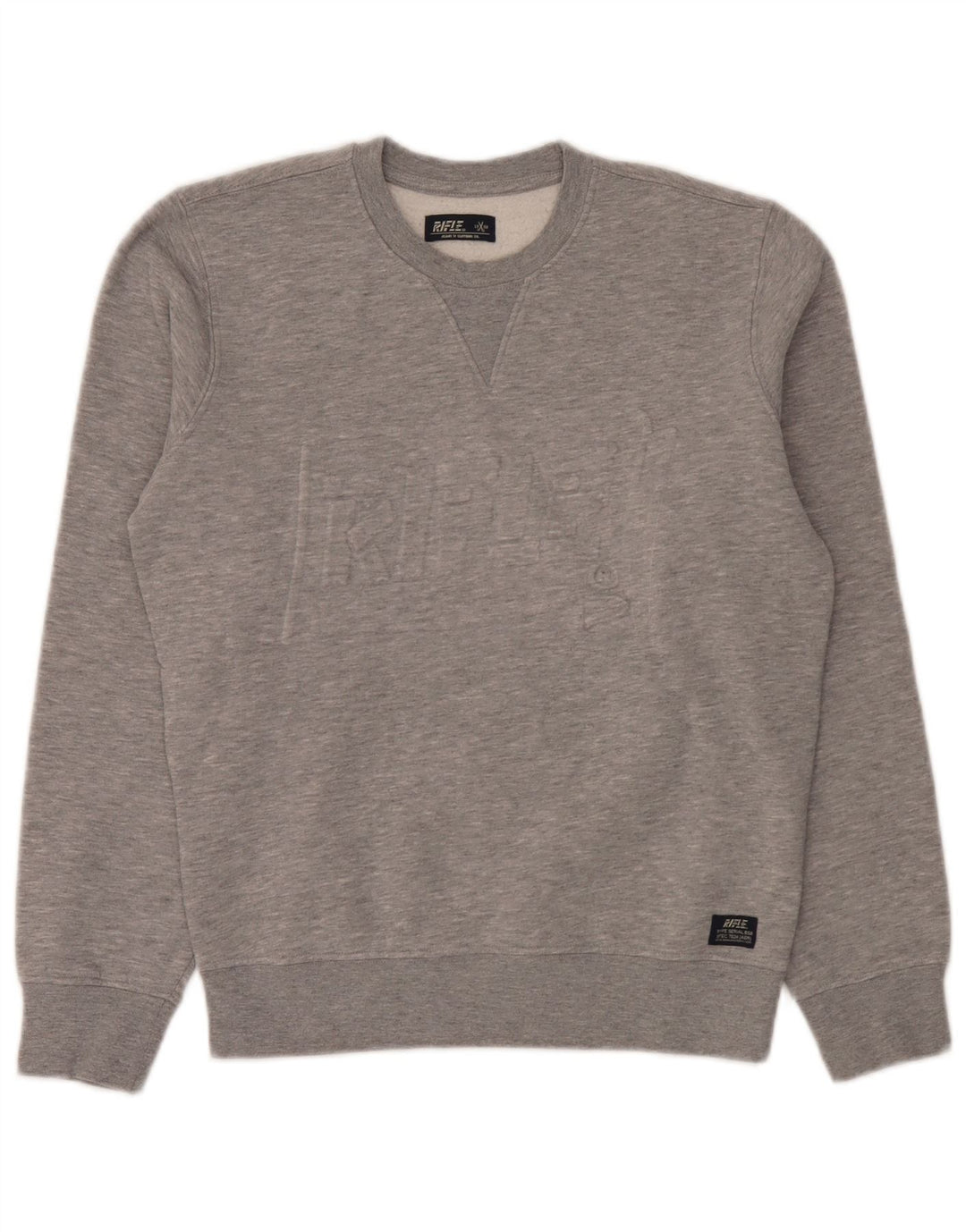 Rifle Sudadera Estampada Hombre Jersey Pequeño Algodón Moteado Gris