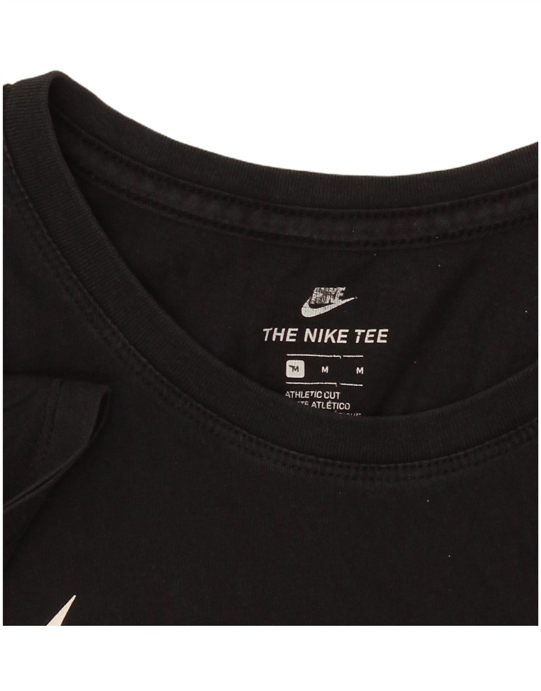 Nike Camiseta gráfica de corte atlético para mujer, talla 40, talla M, color negro