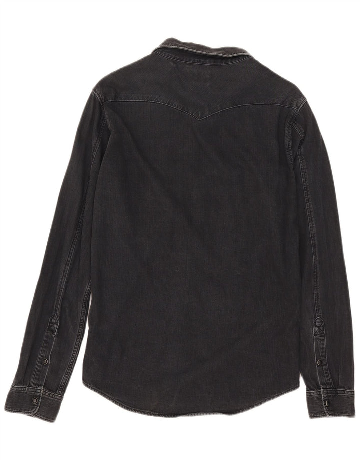Camisa vaquera LEE para hombre Algodón negro mediano