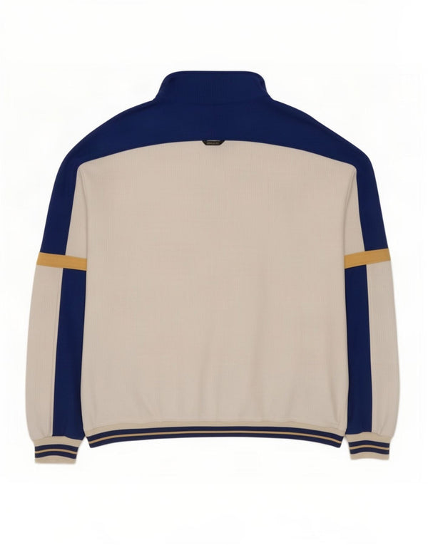 AUSTRALIAN L'ALPINA Chaqueta superior de chándal para hombre IT 54 XL Bloque de color blanco