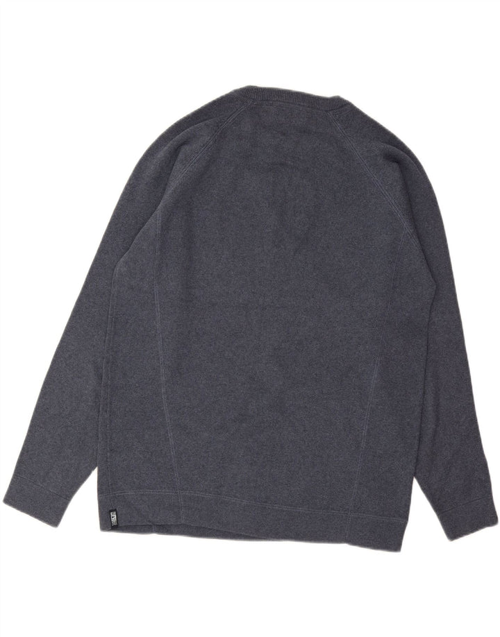 MARKS & SPENCER Mens Crew Neck Jumper Sweater Medium Navy Blue Vintage Marks & Spencer and Second-Hand Marks & Spencer from Messina Hembry 