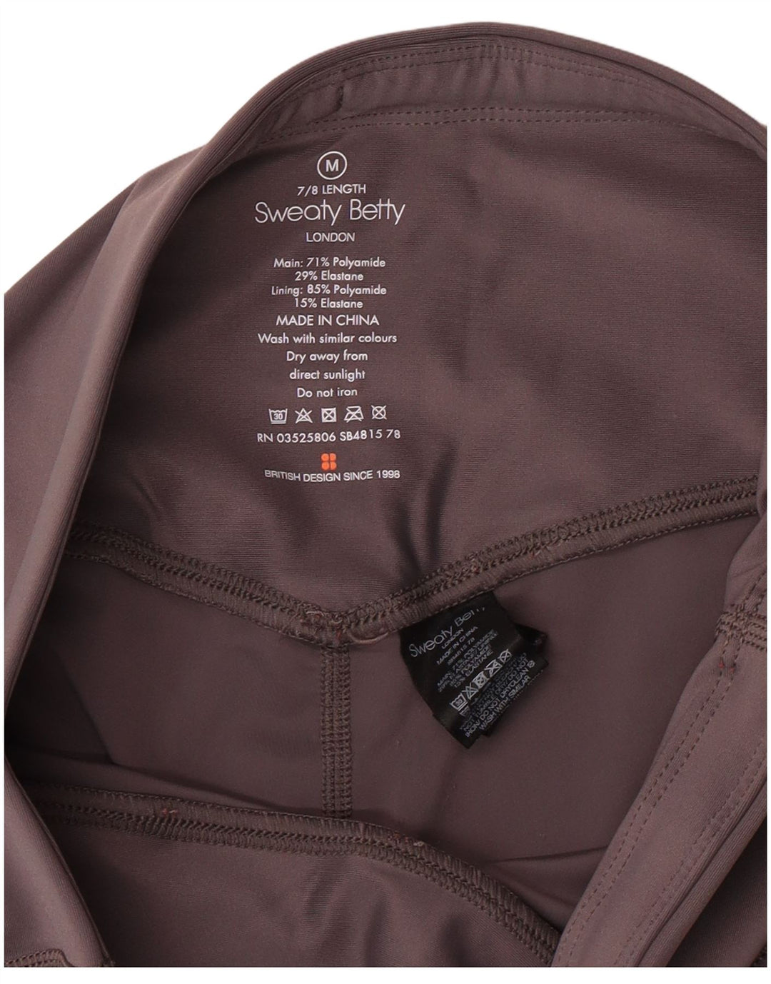 SWEATY BETTY Leggings London para mujer Reino Unido 42 Poliamida gris medio