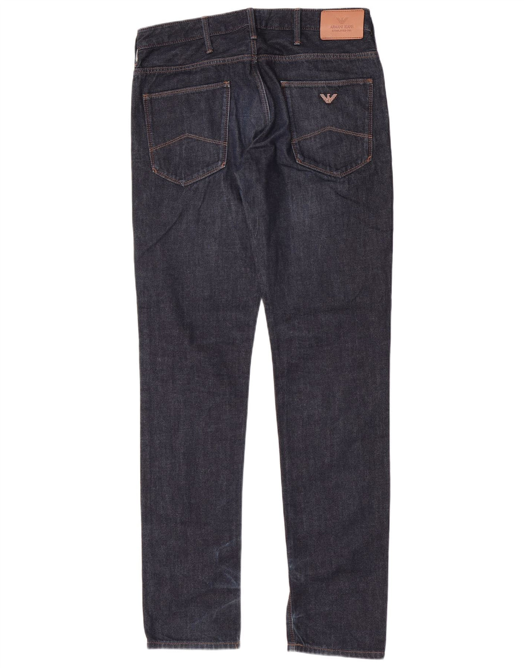 Armani Hombre Vaqueros Slim W31 L33 Algodón Azul Marino