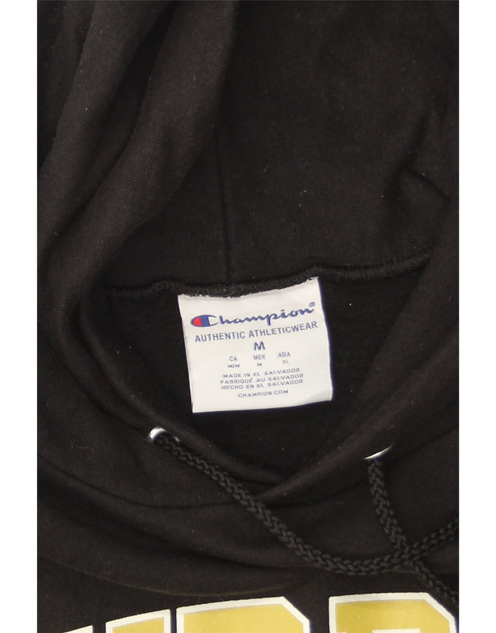 Champion Purdue Graphic Sudadera con capucha para hombre Jersey mediano de algodón negro