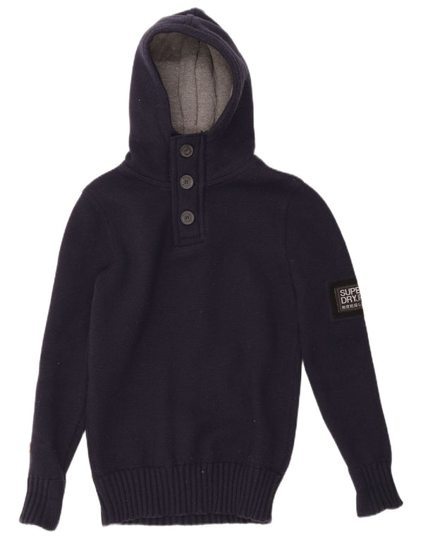 Superdry Jersey Con Capucha Y Cuello Con Botones Y Gráfico Para Hombre