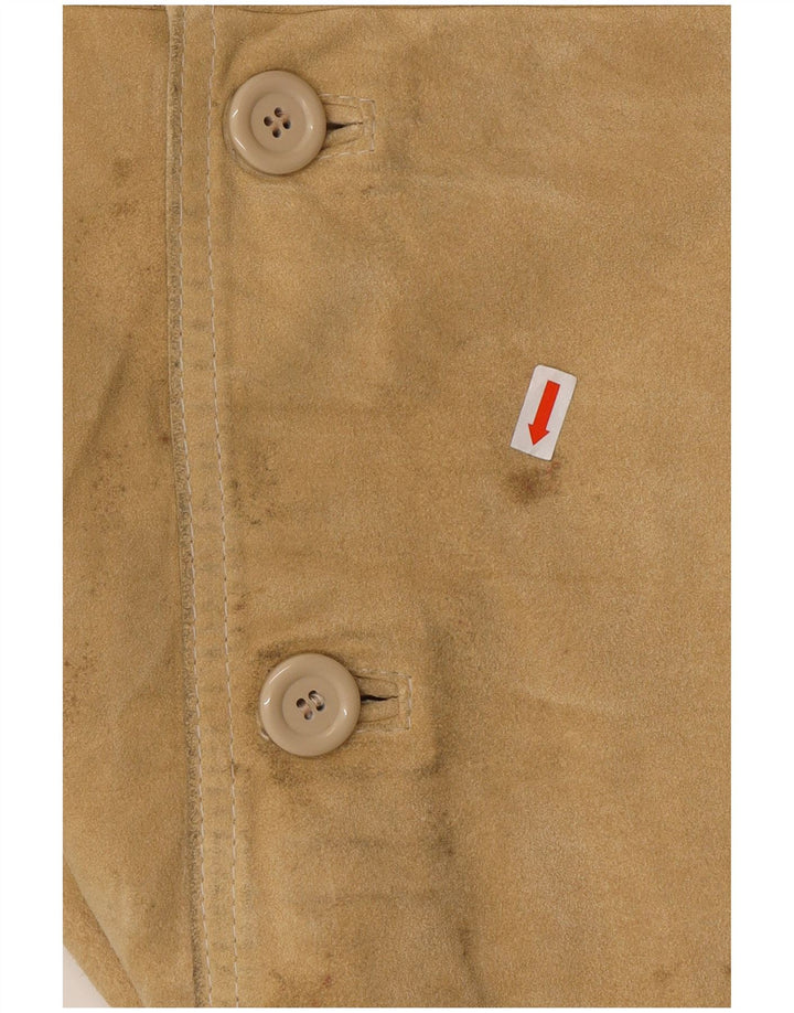 CONBIPEL Chaqueta de ante para hombre UK 40 Large Beige Leather