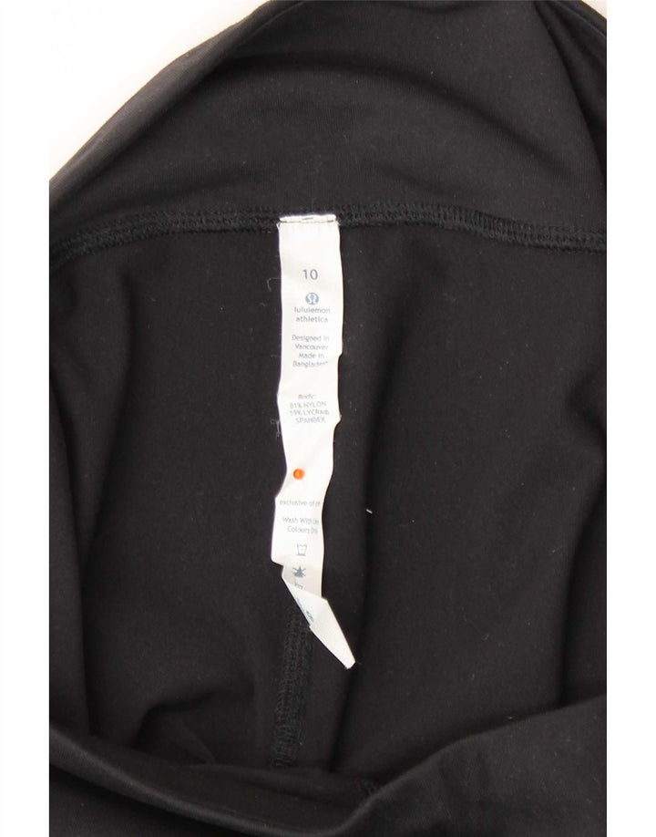 Lululemon Leggings para mujer US 10 grande nailon negro