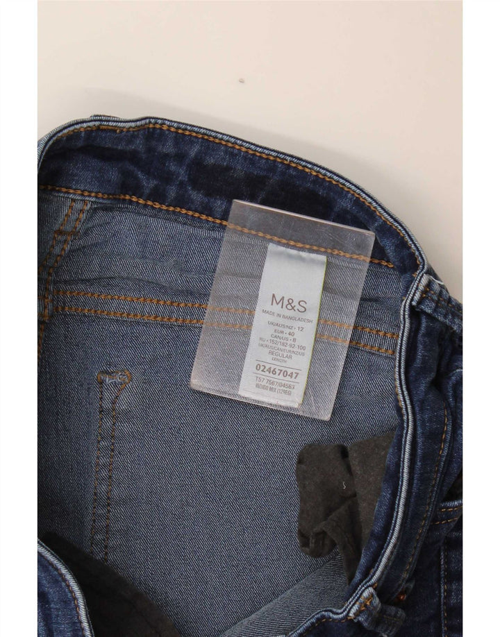 Marks & Spencer Jeans Rose Bootcut para Mujer UK 12 Medium W32 L29 Algodón Azul