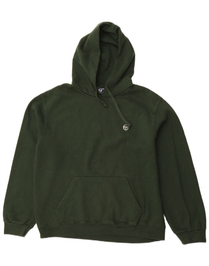 SERGIO TACCHINI Jersey con capucha para hombre grande verde algodón