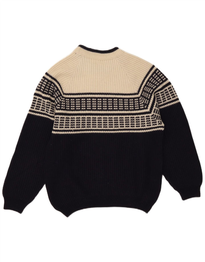 American System - Jersey de cuello redondo para hombre, talla grande, color azul marino