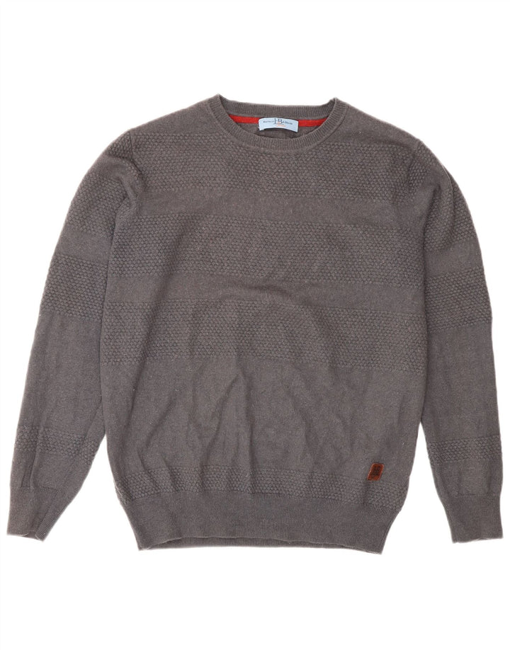 Harmont & Blaine Jersey De Cuello Redondo Para Hombre De Lana Gris Medio