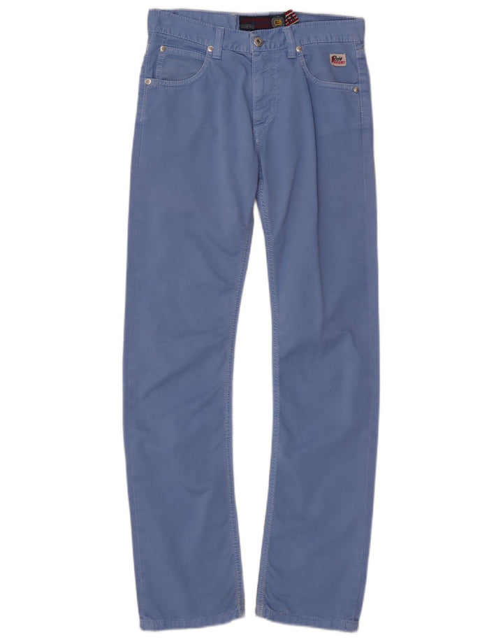 ROY ROGERS Pantalones informales ajustados Seven Bell para niños 11-12 años W27 L29 Azul