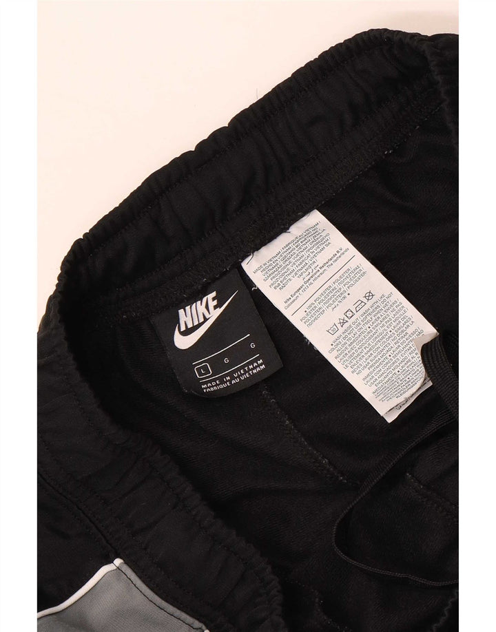 Nike Pantalones De Chándal Joggers Large Negro Colorblock Poliéster
