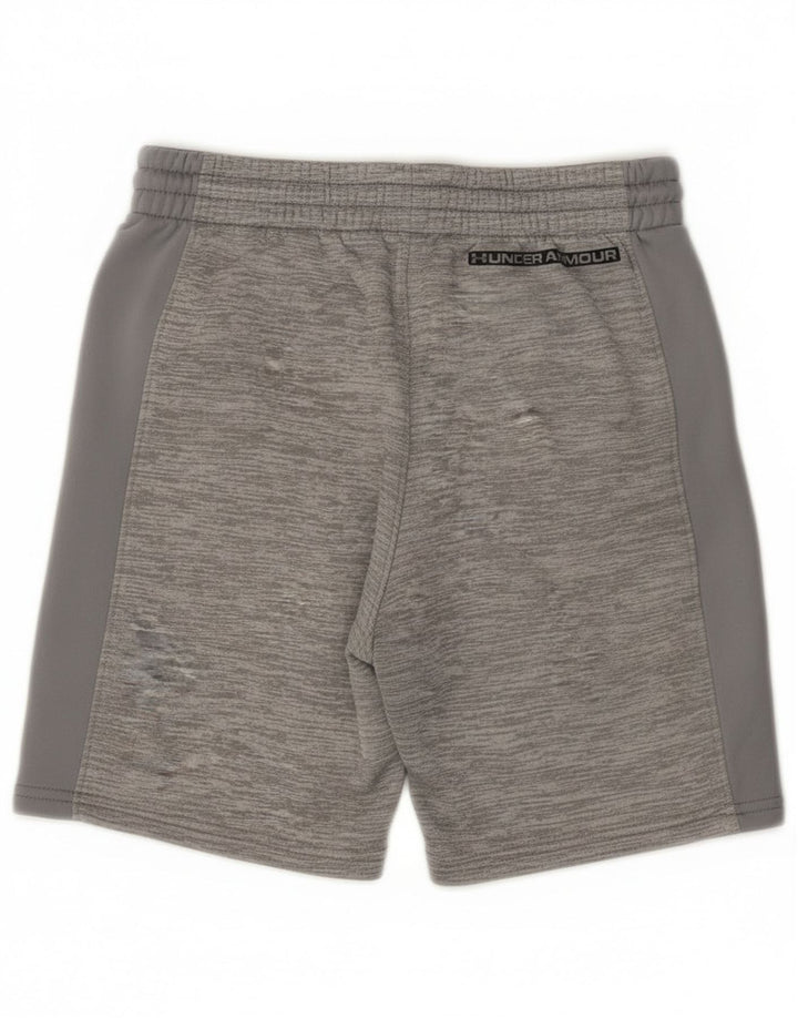 Under Armour Pantalones cortos deportivos con gráficos para niños 9-10 años Gris medio moteado