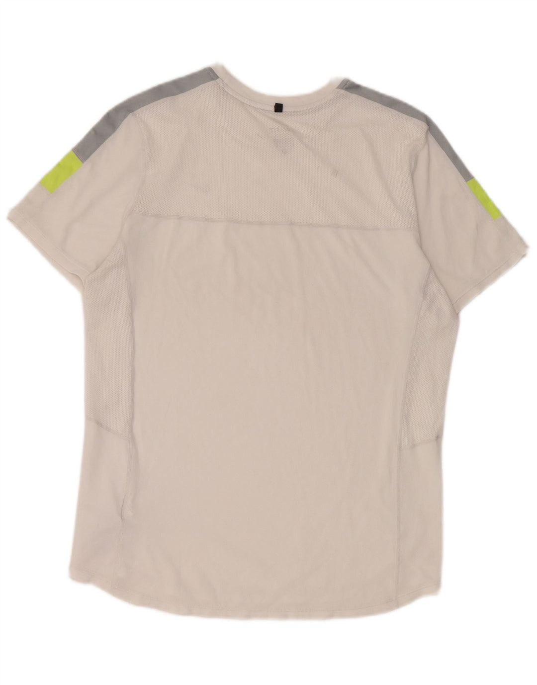 Camiseta Nike Dri Fit para hombre Top medio blanco color block Poliéster