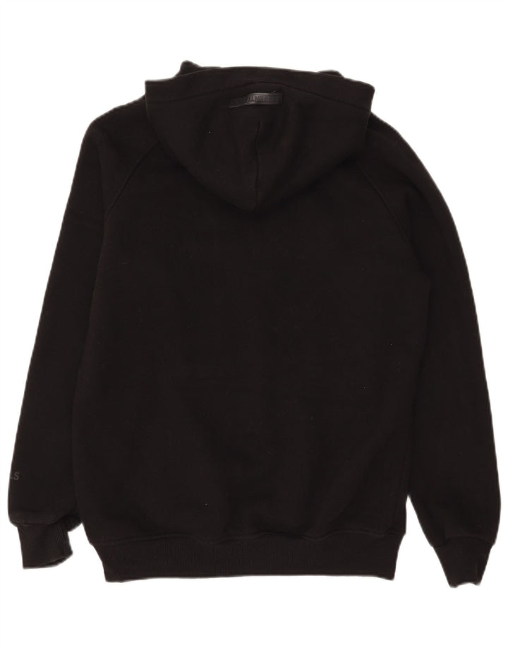 Essential Hombre Sudadera Con Capucha Gráfica Jersey De Algodón Negro Mediano