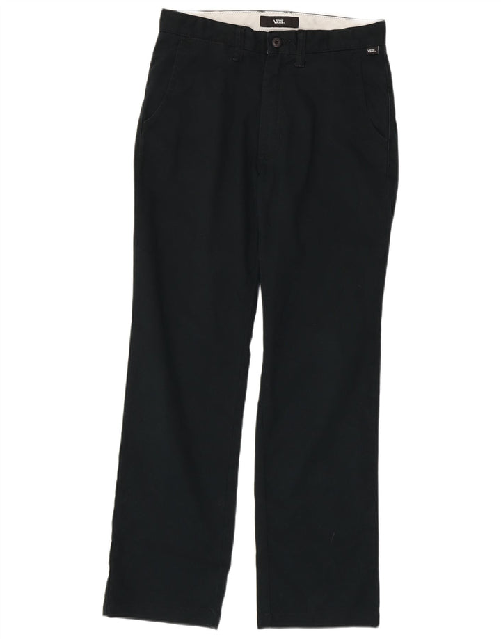 Pantalones chinos rectos Vans para hombre W28 L30 Poliéster negro