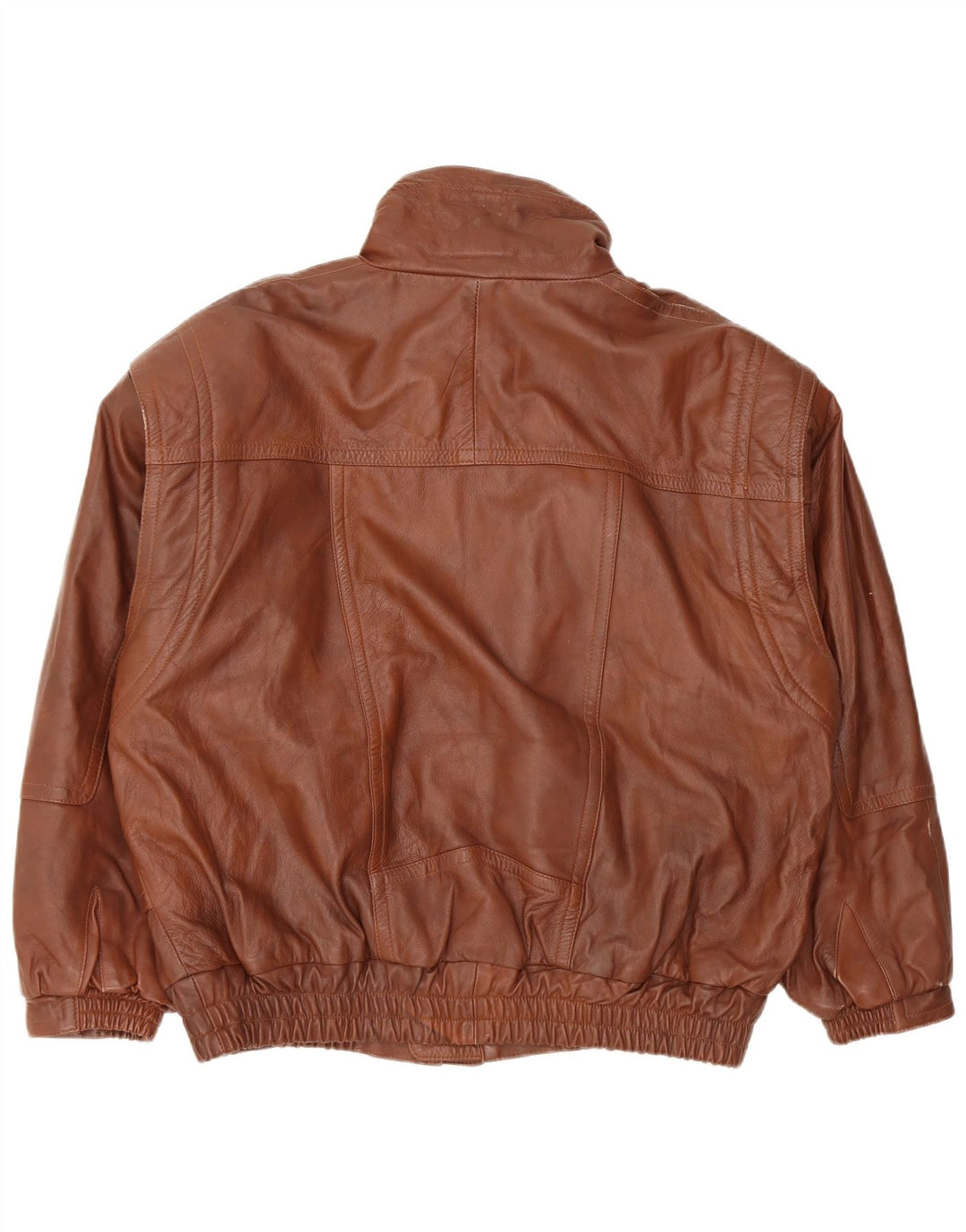 Vintage hombres chaqueta de cuero Reino Unido 40 marrón grande