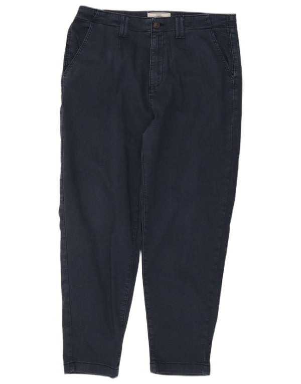Pantalones capri cónicos para mujer de Fat Face UK 14 Large W32 L25 Azul marino