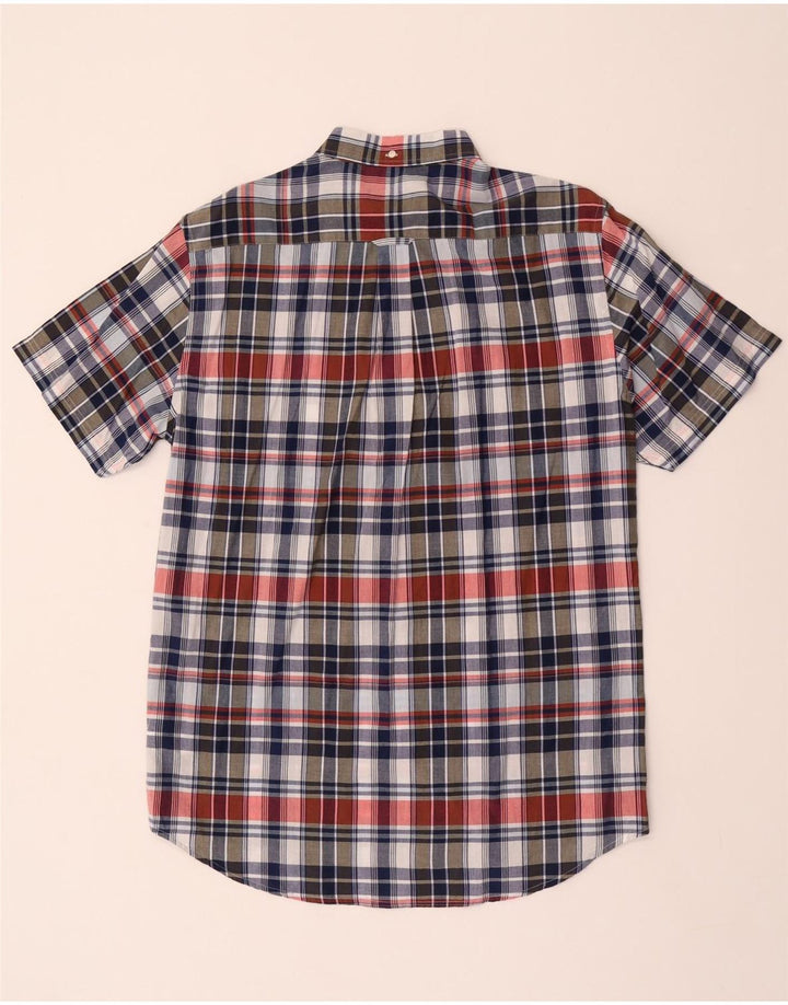 Gant Camisa de manga corta para hombre talla 41/42 16 1/2 grande cuadros multicolor