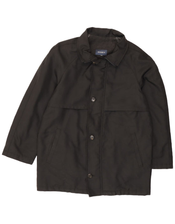 Mabrun Chaqueta cortavientos para hombre UK 40 Large Poliamida negra