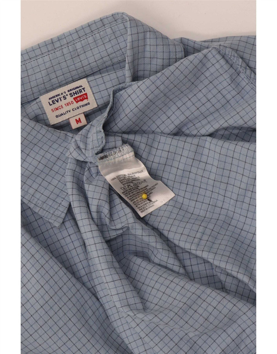 Camisa Levi's Hombre Algodón Azul Medio A Cuadros
