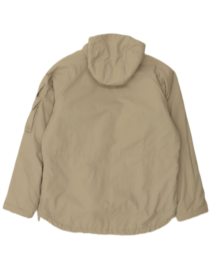 Woolrich Chaqueta Anorak con capucha para hombre UK 38 Medium Khaki Colorblock