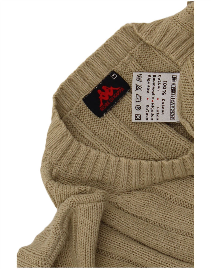 Kappa Hombre Jersey De Cuello Redondo Jersey De Algodón Beige Medio
