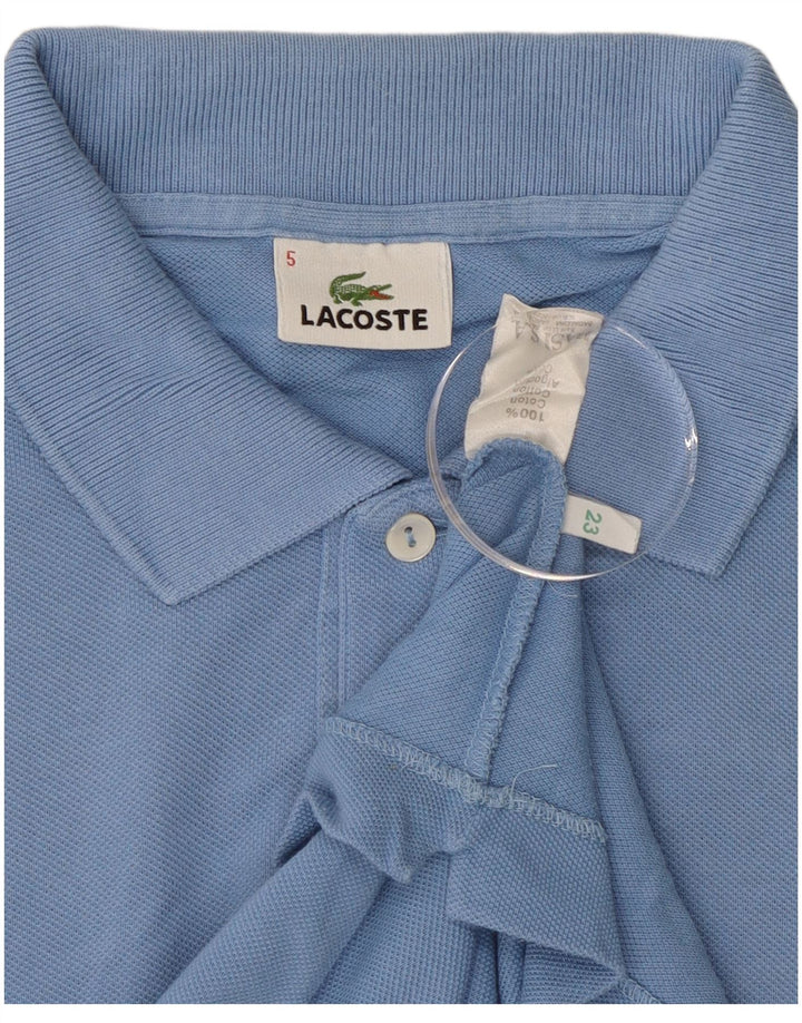 Polo Lacoste para hombre talla 5 grande algodón azul