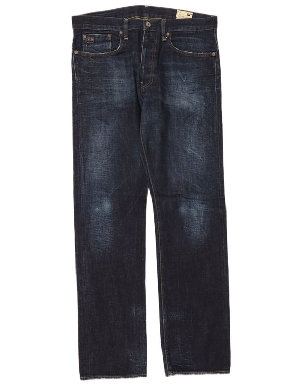 Vaqueros rectos G-Star 3301 para hombre W34 L34 Azul marino