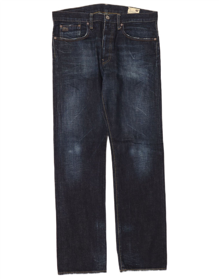 Vaqueros rectos G-Star 3301 para hombre W34 L34 Azul marino