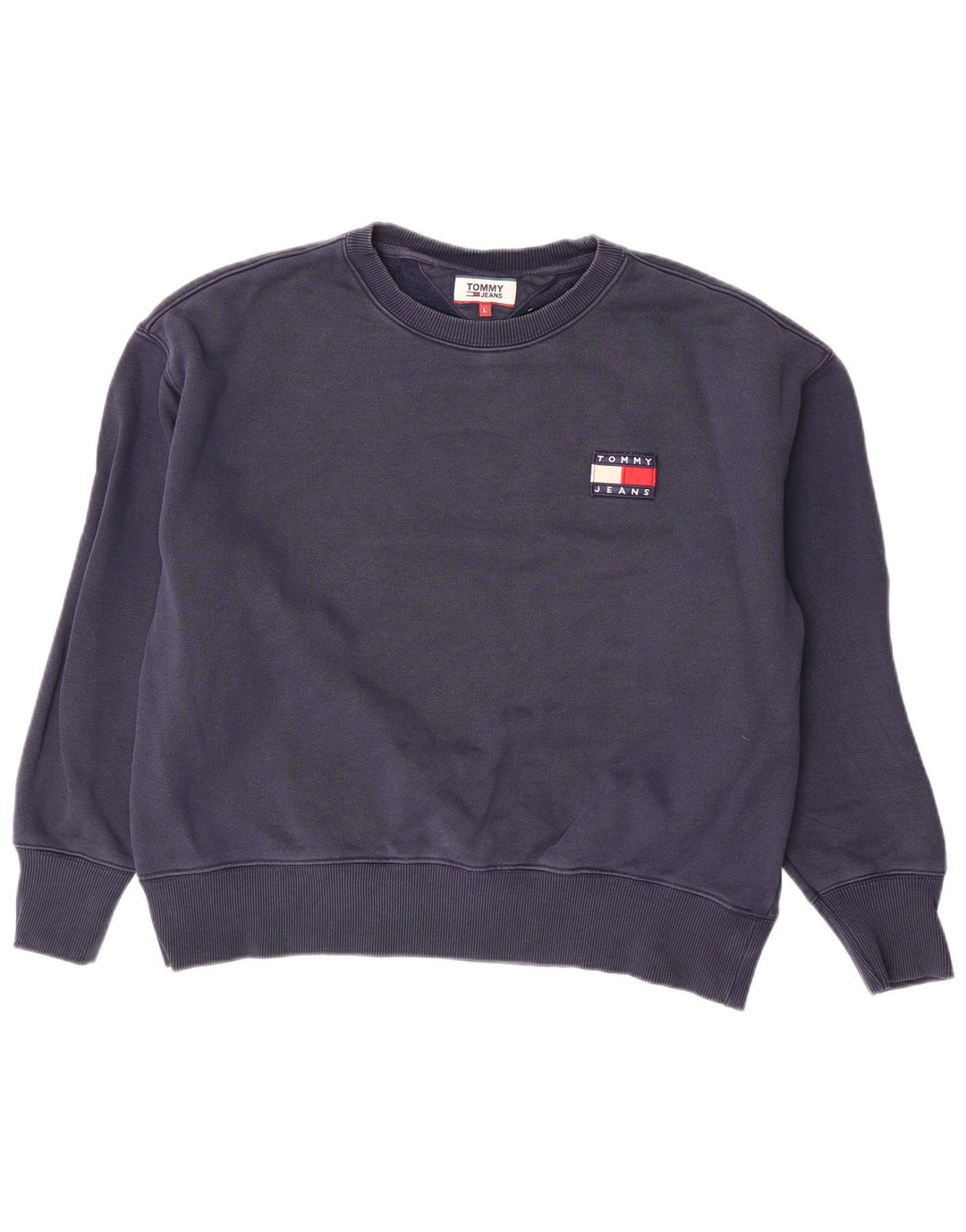 TOMMY HILFIGER Sudadera extragrande para mujer, talla 40, talla grande, azul marino