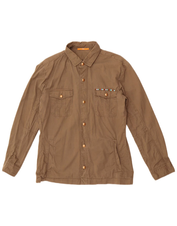 Hugo Boss Chaqueta utilitaria para mujer Reino Unido 8 Small Algodón caqui