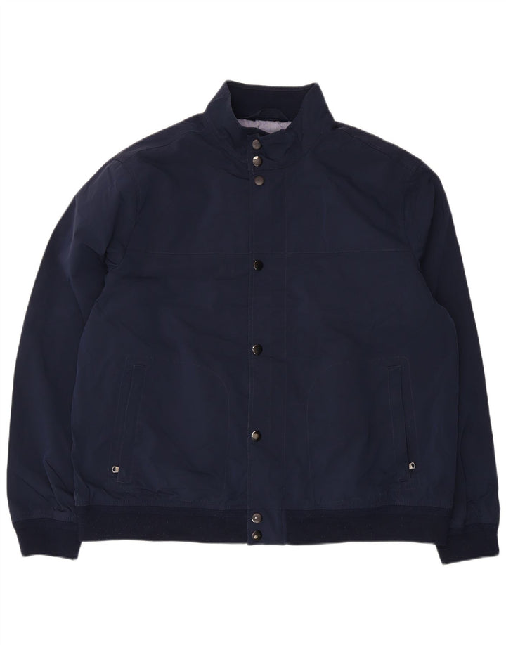 Marks & Spencer Chaqueta Bomber para Hombre UK 44 2XL Azul Marino Poliéster