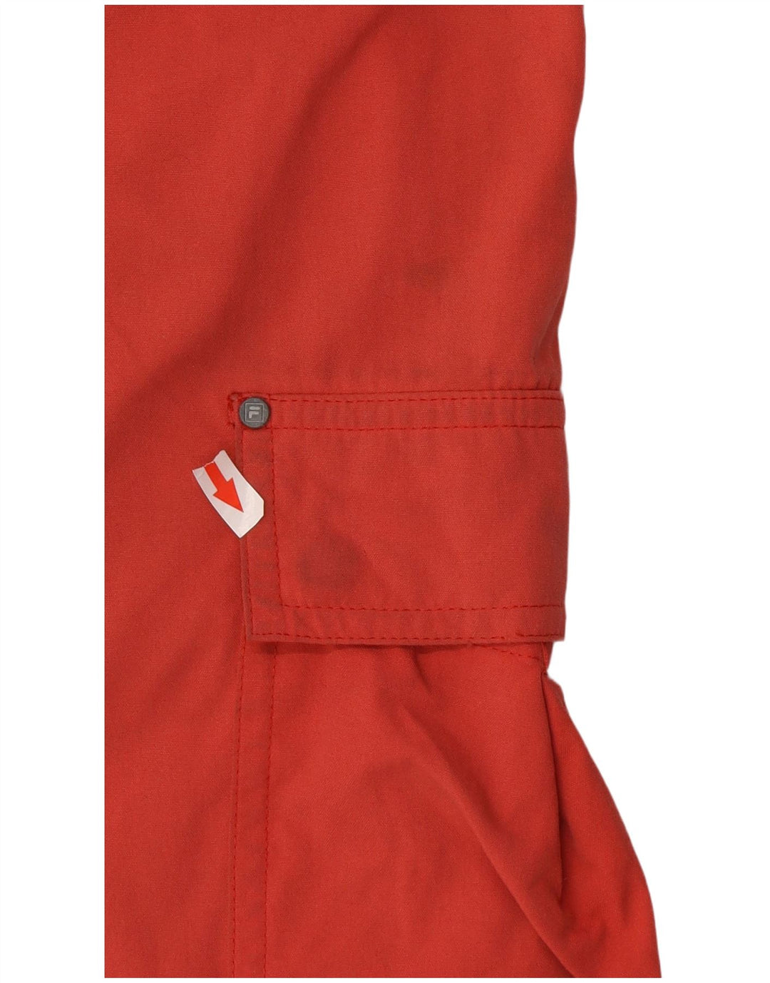 Fila Pantalones cortos cargo para hombre medianos W32 Rojo
