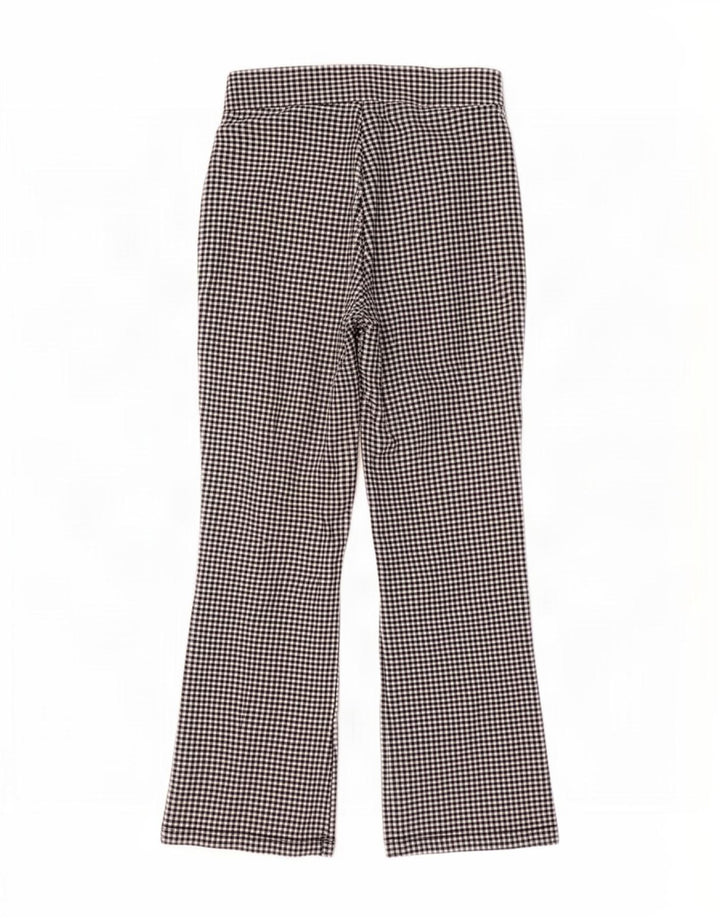 Zara Mujer Pantalones Cortos Bootcut Medium W28 L25 Black Gingham