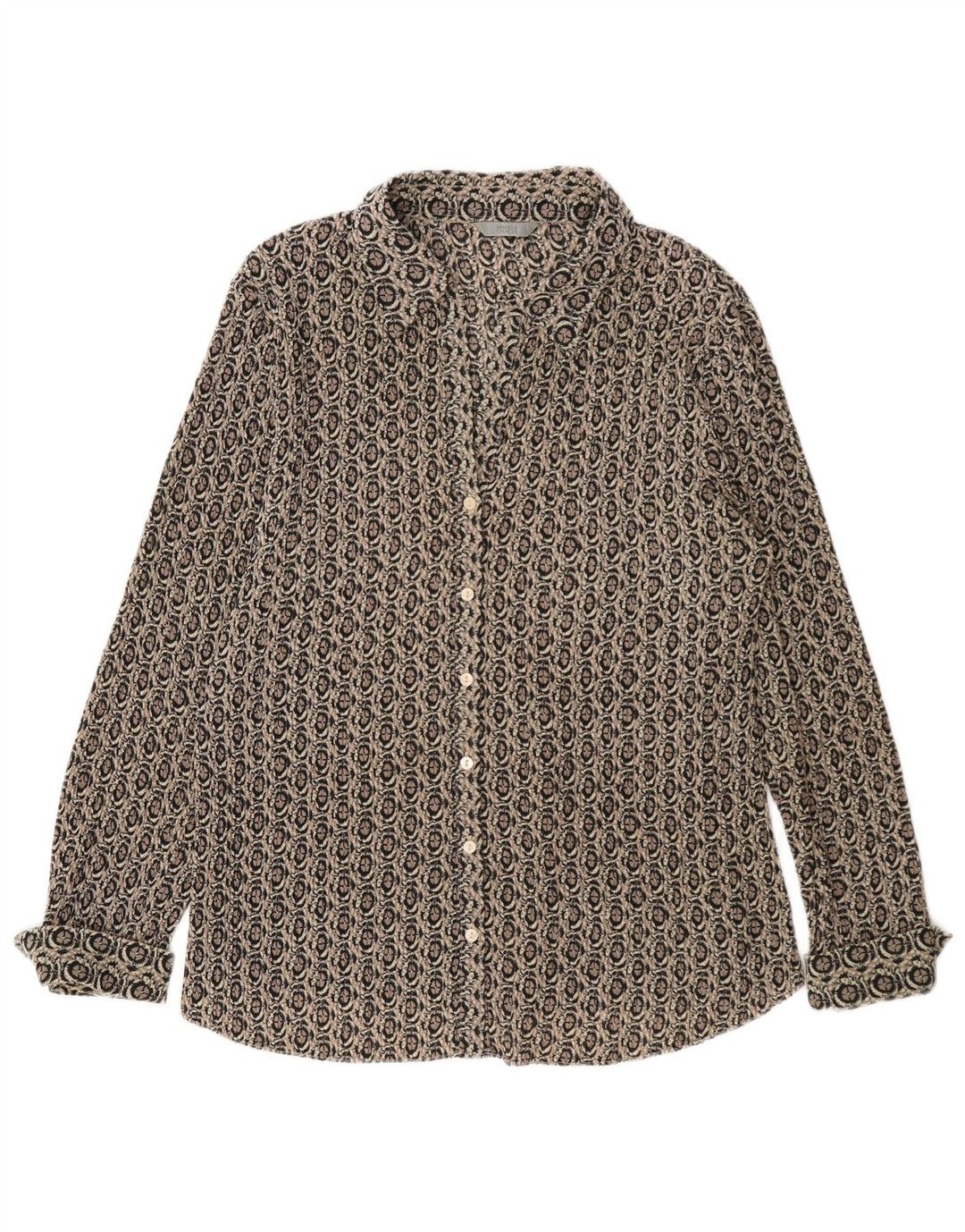 Marks & Spencer Camisa formal para mujer UK 40 XL Gris Geométrico