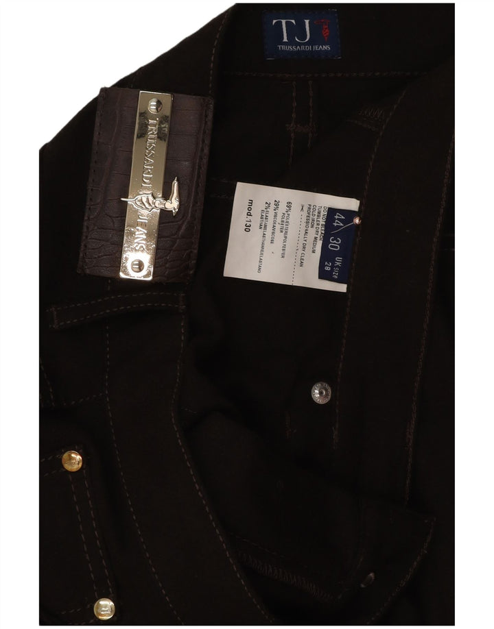 Pantalón Casual Trussardi Mujer Recto W28 L29 Marrón Poliéster