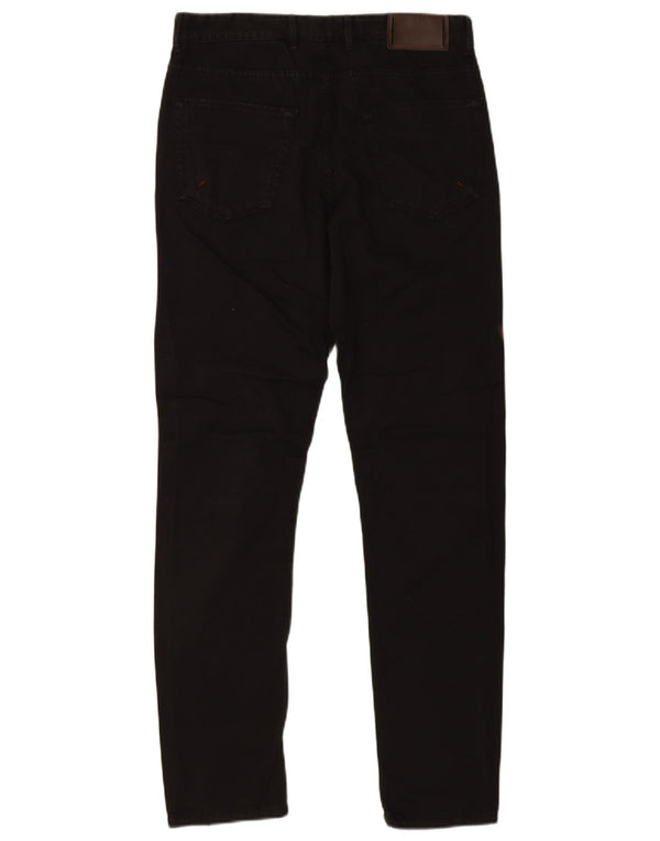 Zara Mens Skinny Casual Pantalones EU 40 Medium W31 L31 Algodón Negro