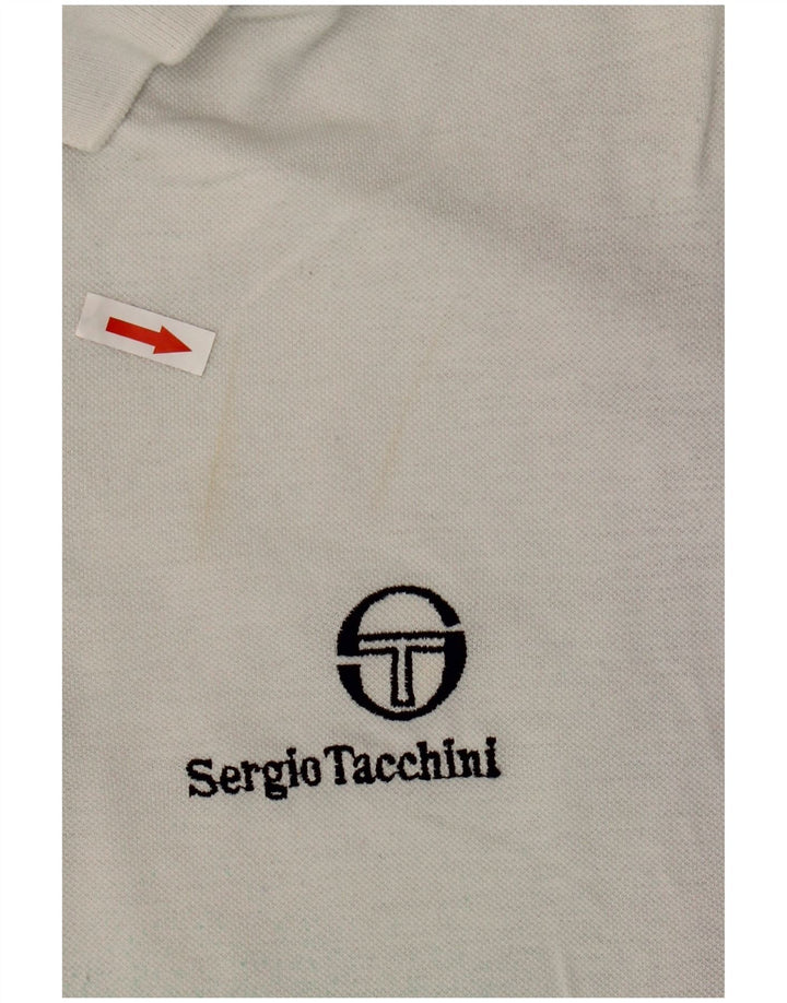 SERGIO TACCHINI Polo Hombre Algodón Tie Dye Blanco Medio