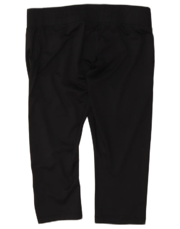 Asics Mujer Capri Chándal Pantalones UK 40 Grande Poliéster Negro