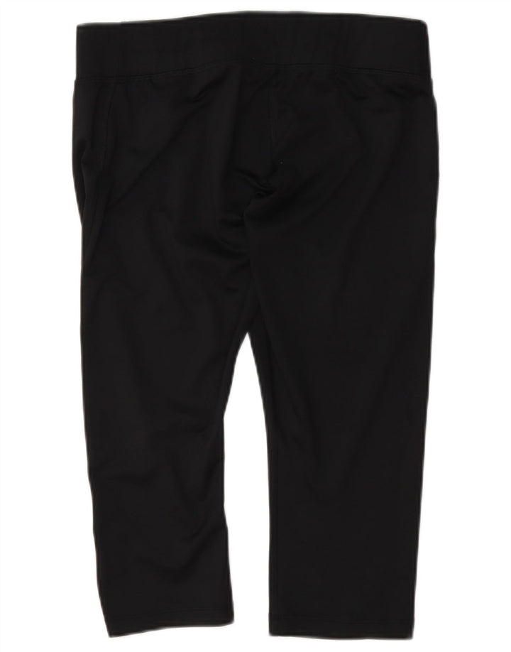 Asics Mujer Capri Chándal Pantalones UK 40 Grande Poliéster Negro
