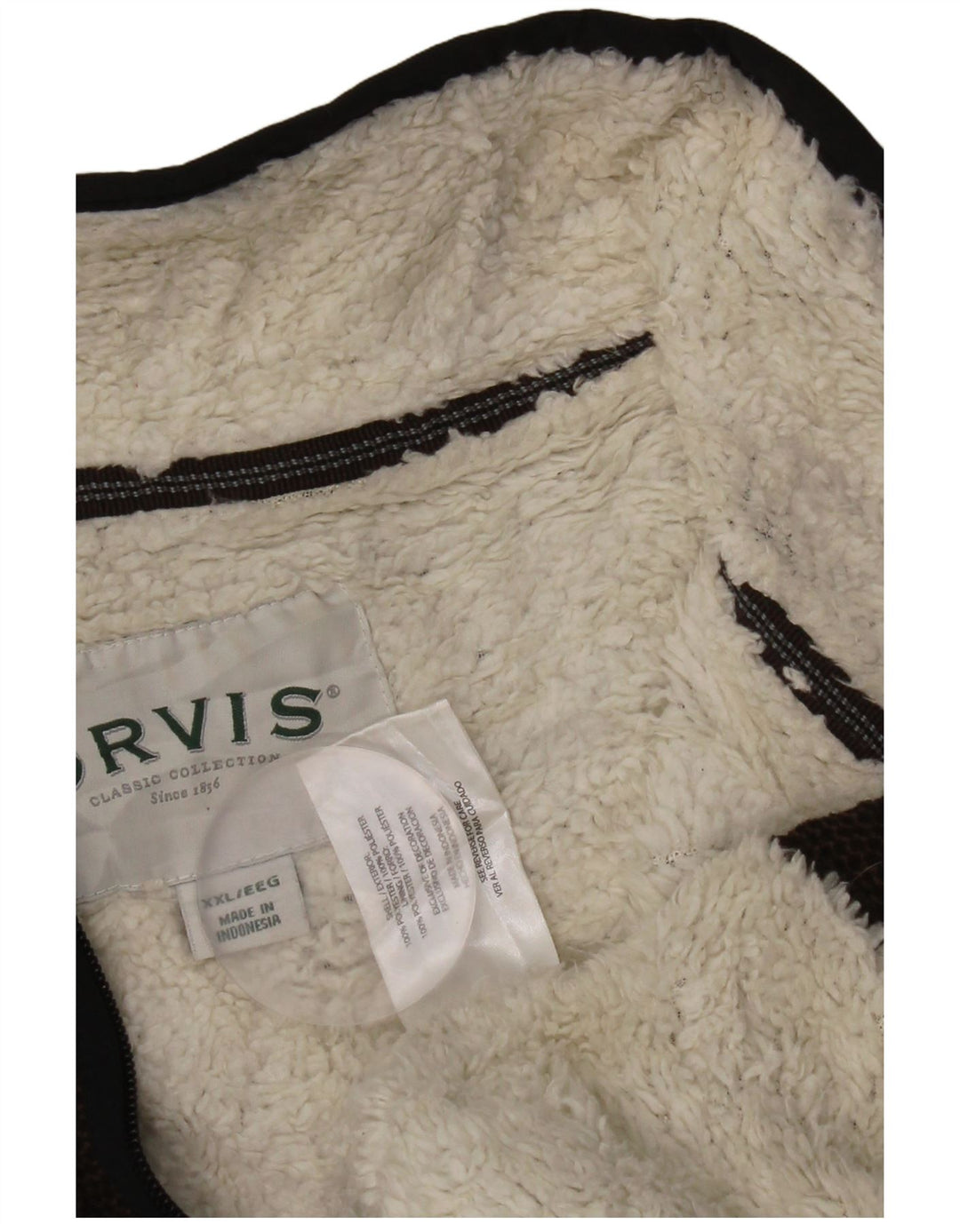 Orvis - Sudadera con cremallera de 1/4 para hombre, talla 2XL, poliéster marrón