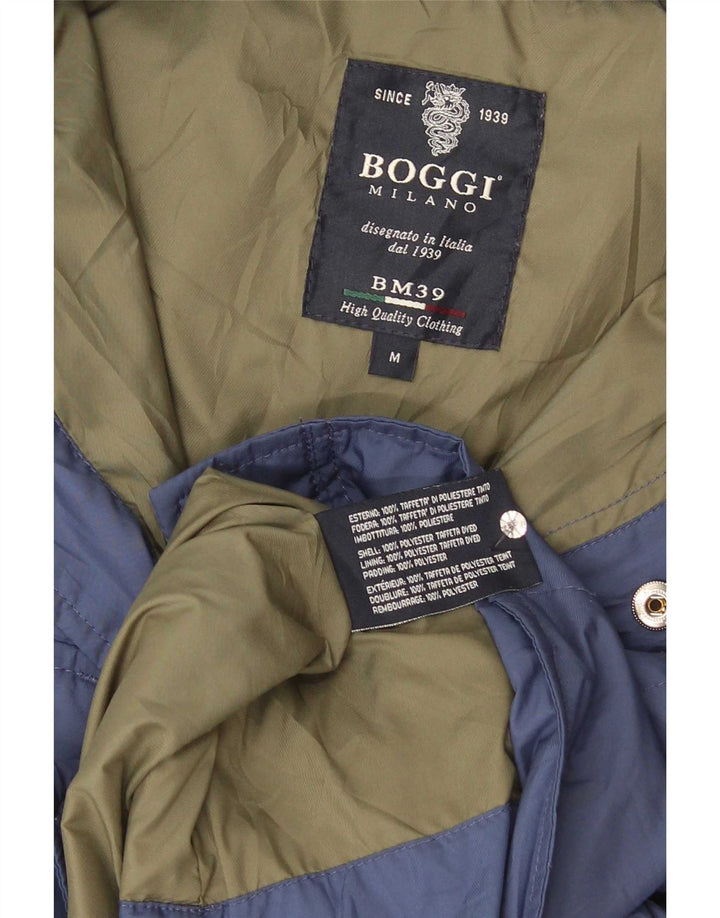 Boggi Chaqueta acolchada de corte regular para hombre ES 38 Poliéster azul medio