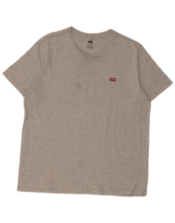 Camiseta Levi's para hombre Top grande de algodón gris