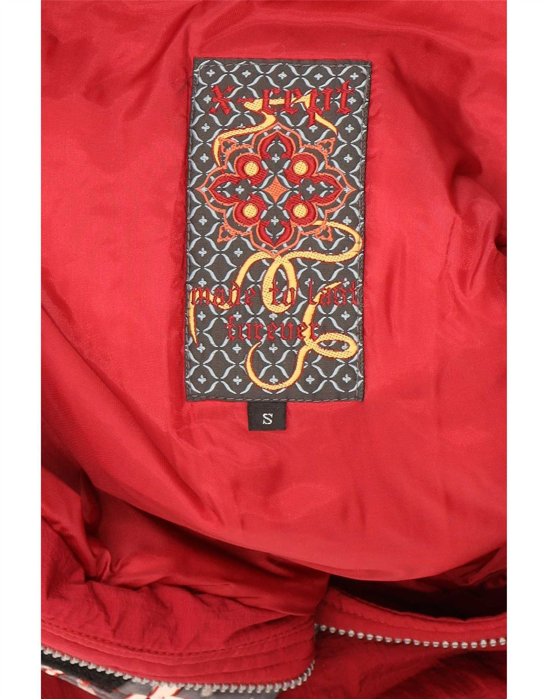 Mono de esquí para mujer X-Cape UK 10 Small Red Geométrico Nylon