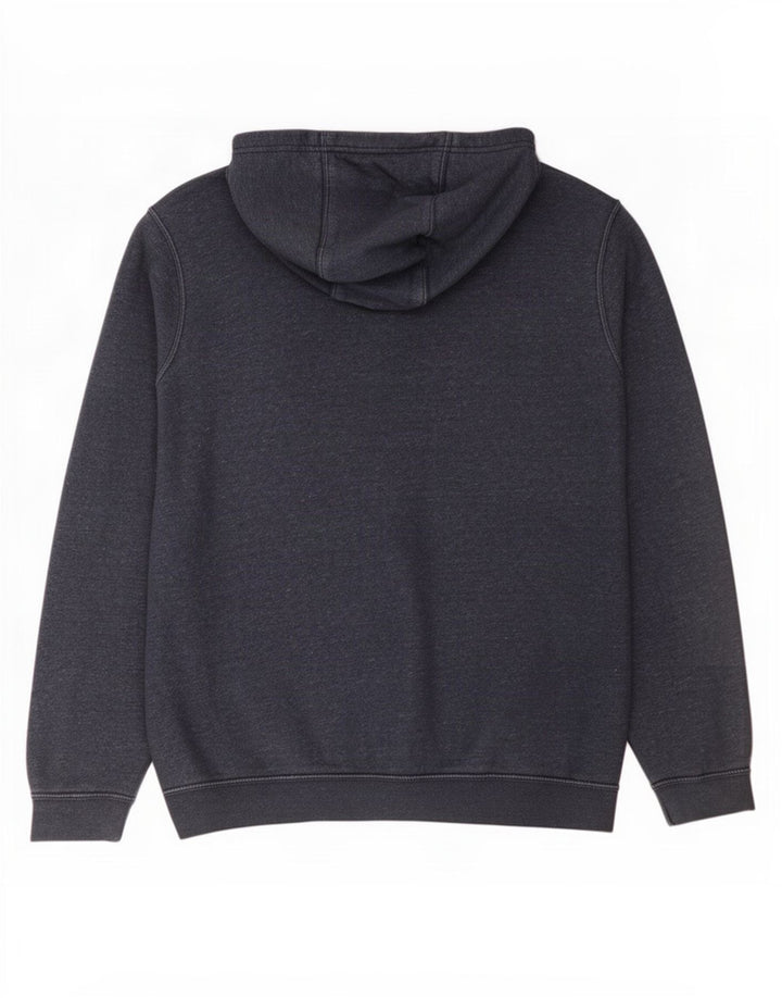 Nike - Sudadera con capucha y cremallera para hombre, algodón, color azul marino mediano