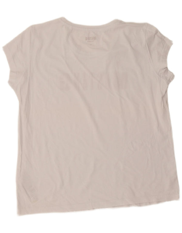 Mustang Camiseta gráfica para mujer Top UK 40 XL Algodón blanco
