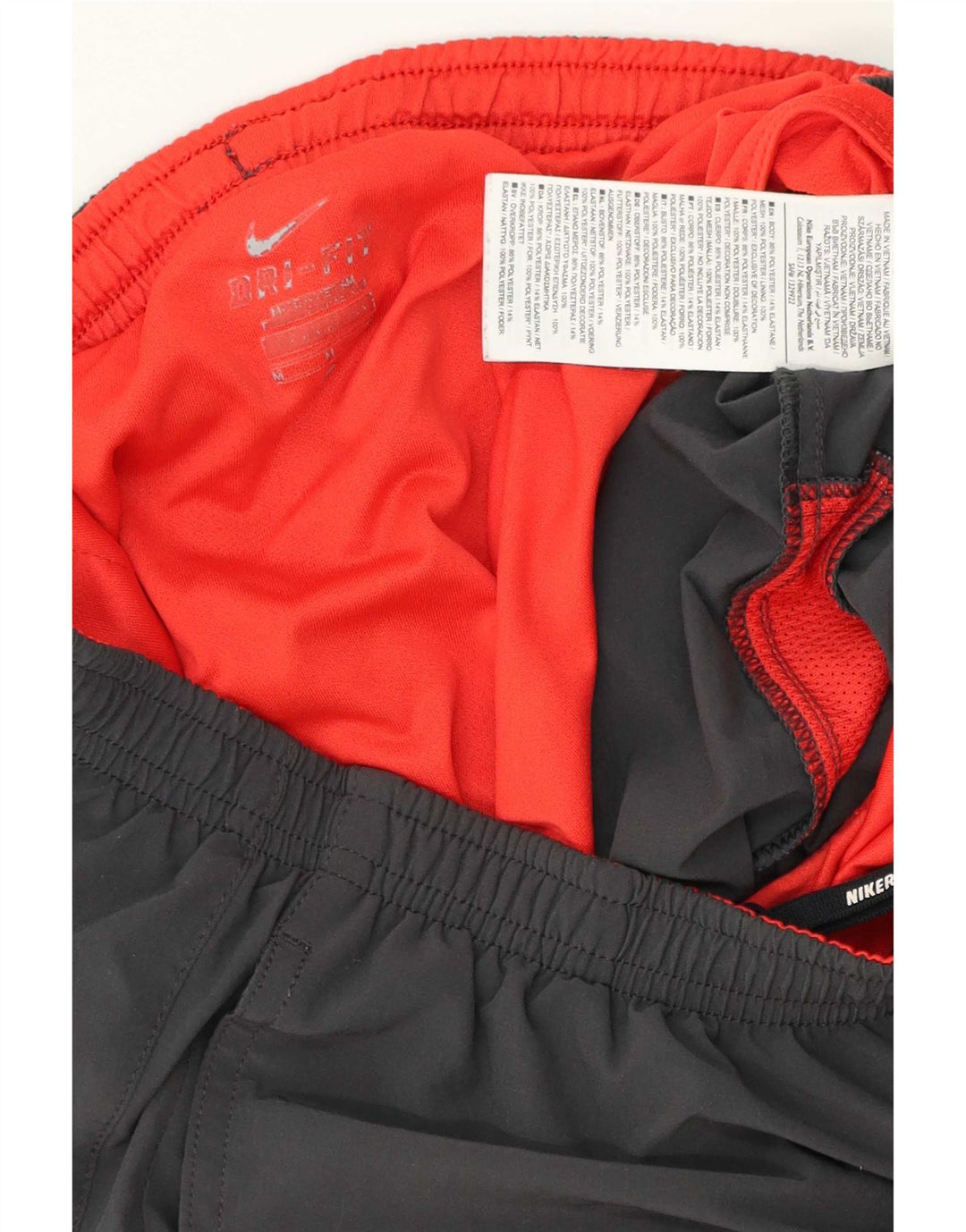 Pantalones cortos deportivos Nike Dri Fit para hombre Poliéster color block gris medio
